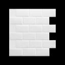 Tiles 3D Peel and Stick Wall Tile Subway White (30 x 30cm x 10 Sheets)