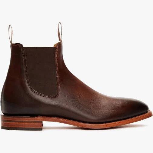 RM Williams Chinchilla Chelsea Boots 10.5 UK Bordeaux / Burnished