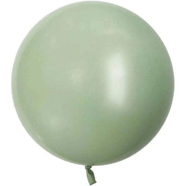 46 cm Round Fashion Eucalyptus Sempertex Plain Latex Balloon UNINFLATED