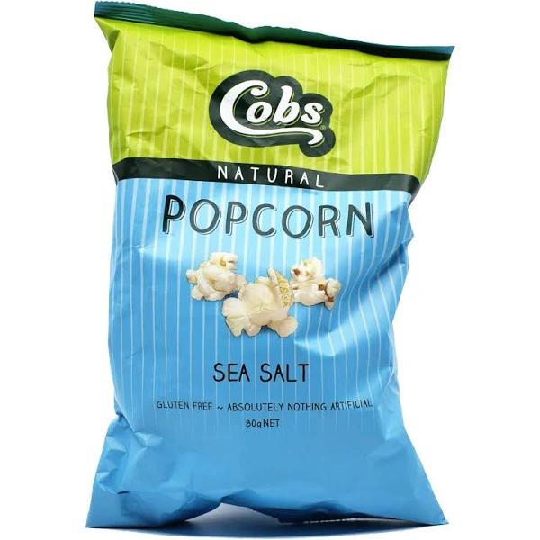 Cobs Natural Popcorn Sea Salt 80g