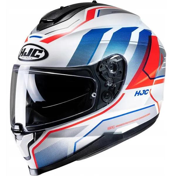 HJC C70 Nian Helmet, white-red-blue, Size S