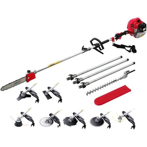 Giantz Pole Chainsaw 62CC Petrol Brush Cutter Whipper Hedge Trimmer 9 in 1