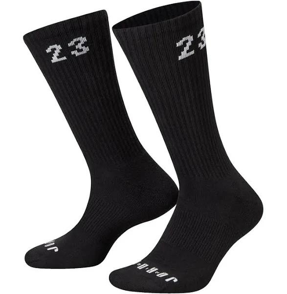 Jordan Essentials Crew Socks (3 Pairs) - Black