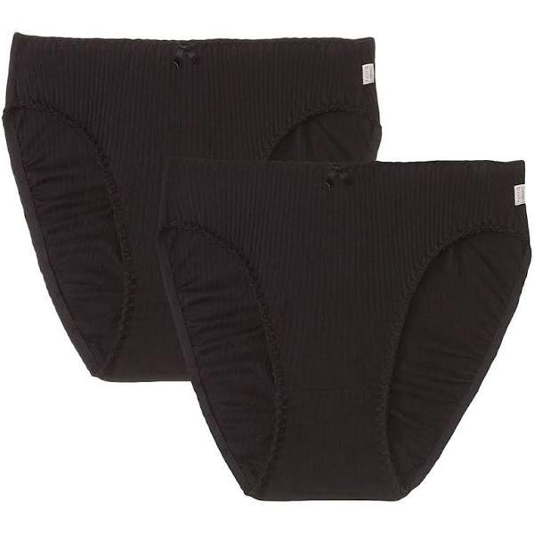 Hestia Women's Heroes Hi-Cut Brief 2 Pack - Black