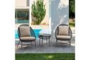 Outdoor Coffee Table and Chair Set, Rattan Wicker