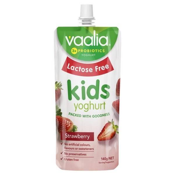 Vaalia Kids Lactose Free Strawberry Yoghurt 140g