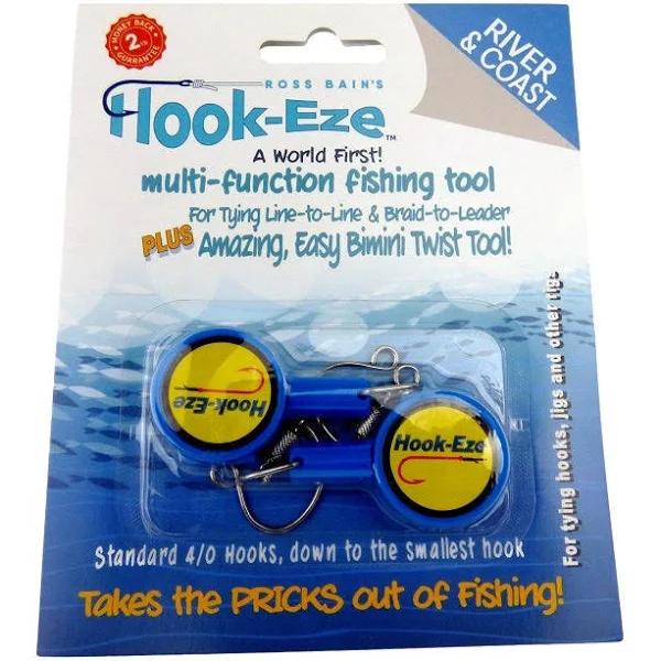 Hook Eze Knot Tying Tool Twin Pack, Blue