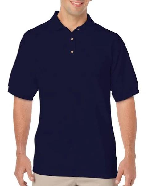 DryBlend Moisture-wicking Jersey Knit Polo Shirt Navy - Gildan GD040 - Size S