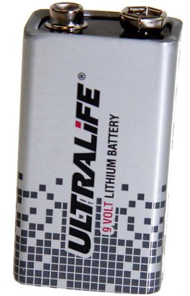 Ultralife U9VLJP 9V Long Life Lithium Battery 1200mah Bulk