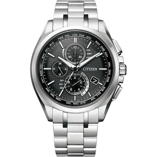 Citizen Attesa Radio Controlled Eco-Drive Titanium Watch AT8040-57E