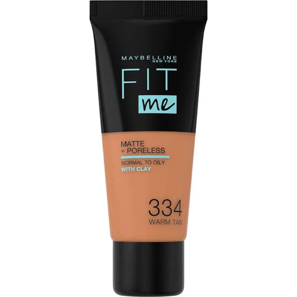 Maybelline Fit Me Matte & Poreless Foundation 334 Warm Tan 30ml