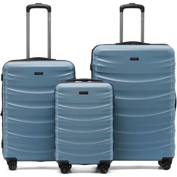 Tosca Interstellar 4-Wheel Expandable Luggage Set of 3 - Blue (Small, Medium and Large)