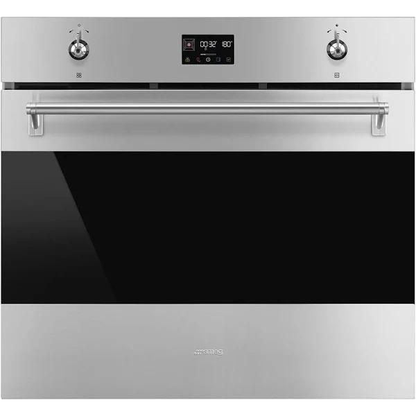 Smeg 76cm Classic Pyrolytic Oven With Single Point Probe SOPA3302TPX