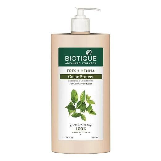 Biotique Fresh Henna Colour Protect Shampoo & Conditioner, 650ml