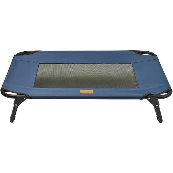 Buddy & Belle Deluxe Raised Outdoor Dog Bed - Medium / Navy