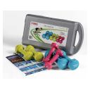 York 10kg PVC Dipped Dumbbell Set in Case