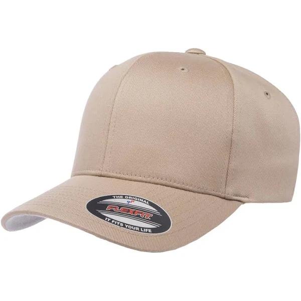 Flexfit Unisex Wooly Combed Cap Khaki L/XL