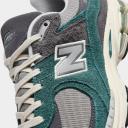 New Balance Gray & Green 2002R Sneakers