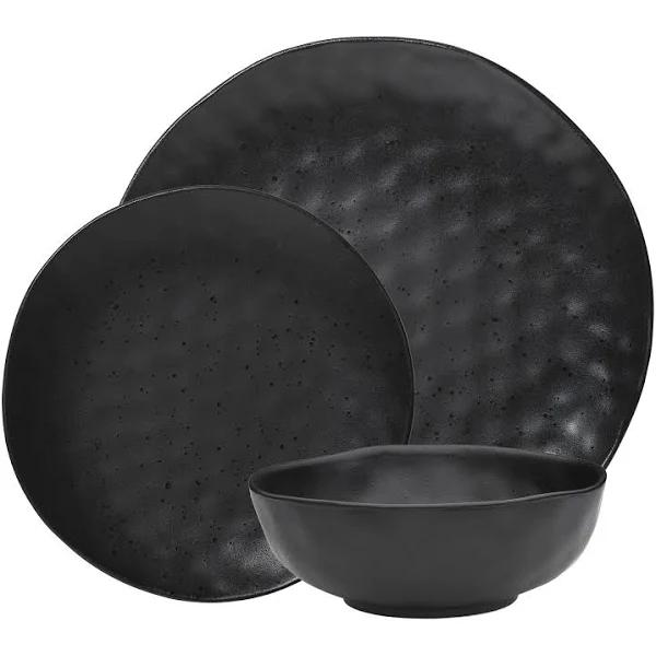 Ecology Speckle 12 Piece Dinner Set Ebony