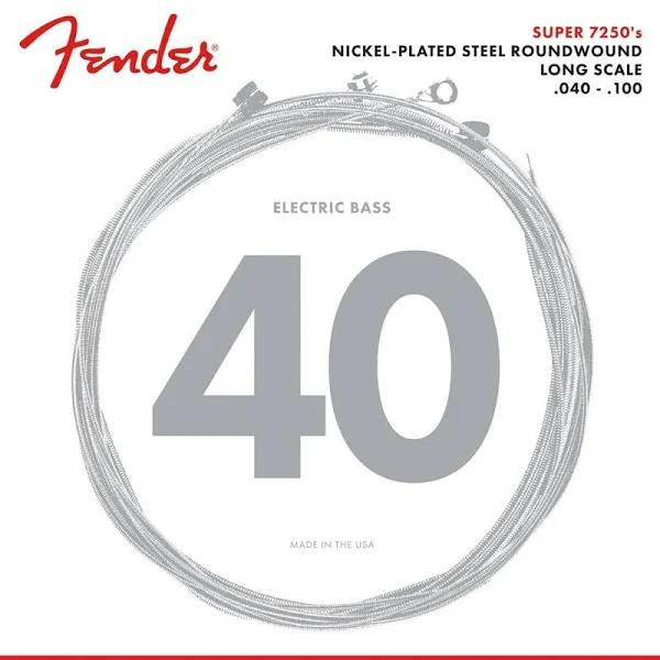 Fender - 7250 Bass Strings - Nickel Plated Steel - Long Scale - 7250L