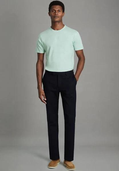 Reiss Bless - Mint Cotton Crew Neck T-Shirt, XXL