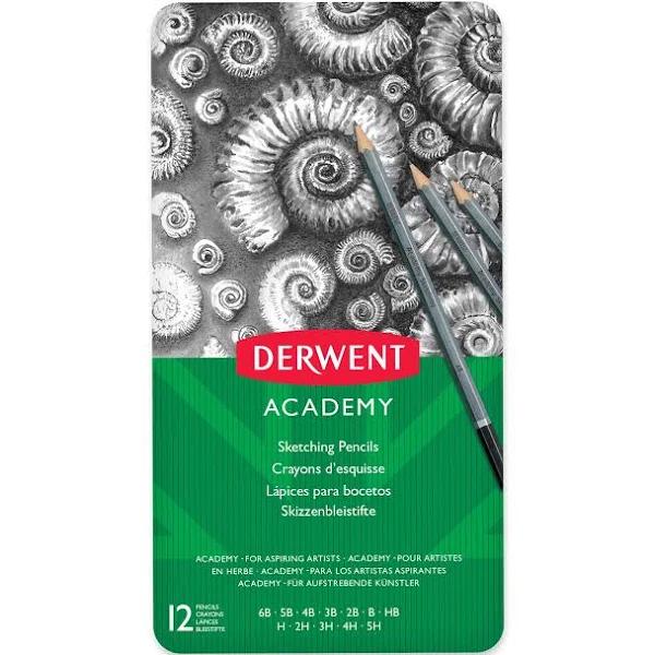 Derwent Academy Pencils Sketching Tin 12