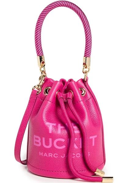 Marc Jacobs Pink 'The Leather Bucket' Bag