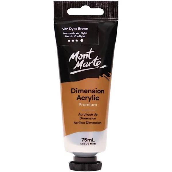 Mont Marte Dimension Acrylic Paint 75ml - Vandyk Brown