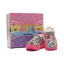 Crocs White Lisa Frank Edition Mega Crush Clogs