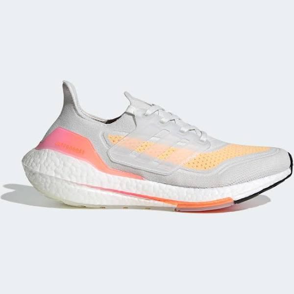 Adidas Ultraboost 21 Shoes White Pink Orange Women - 36(2/3)