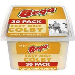 Bega Easy Melt Colby Cheese Slices 500g