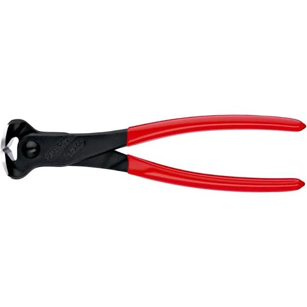 Knipex 68 01 200 EAN End Cutting Nipper Black Atramentized Plastic Coated 200 mm