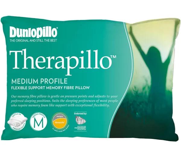 Therapillo Flexible Support Memory Fibre Medium Profile Pillow