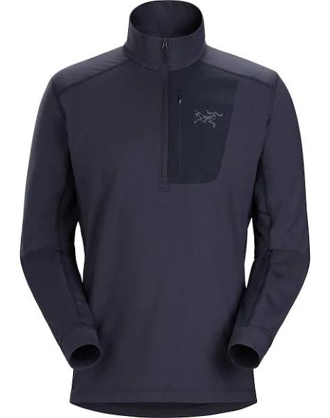 Arcteryx Rho LT Zip Neck Men's Black Sapphire S Men