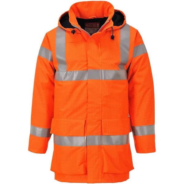 Portwest Bizflame Rain Hi-Vis Multi Lite Jacket S774 Orange 2XL