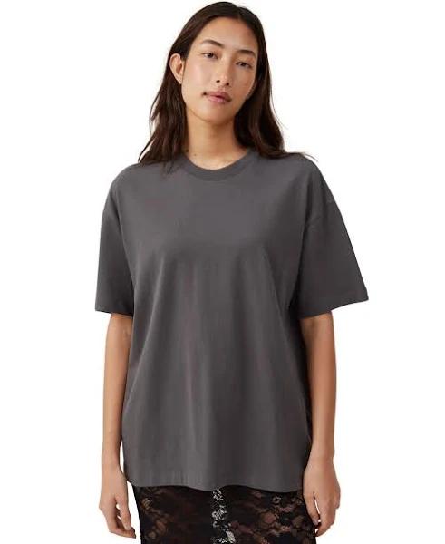 Cotton On - Women's Grey Short Sleeve Tops - The Boxy Oversized Tee Grey - Size One Size, XS at The Iconic