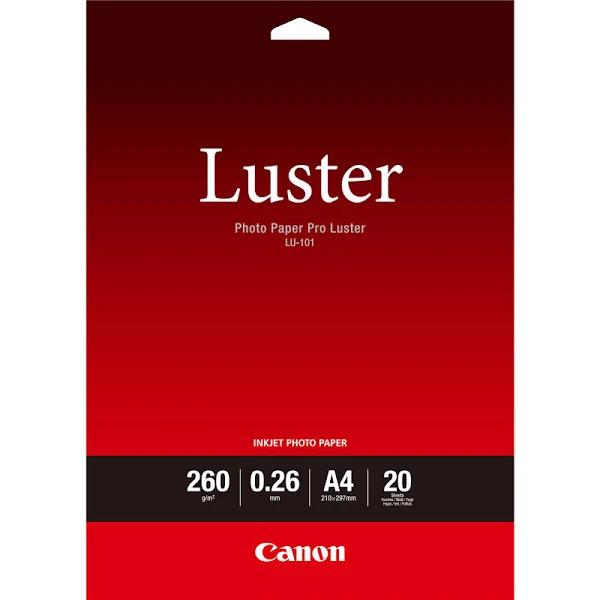 Canon Luster Photo Paper A4 20 Sheets