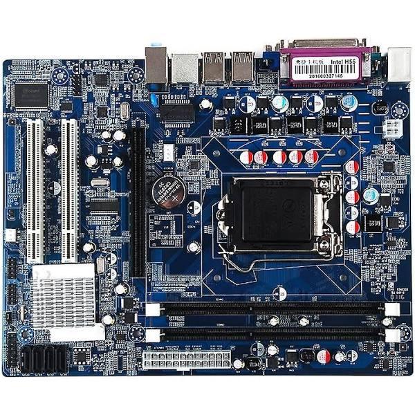 JVY Motherboard Intel H55 1156 Pin DDR3 Integrated Sound Card Graphics Card Support i7 / i5