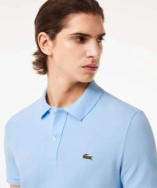 Lacoste Short Sleeve Logo Polo Shirt, Size L, Blue