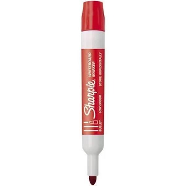 Sharpie Whiteboard Markers 2.0mm Bullet Point Red