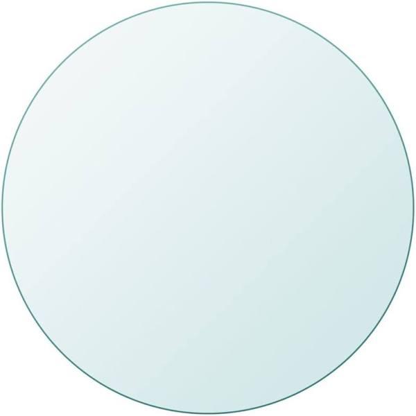 vidaXL Table Top Tempered Glass Round 500 mm