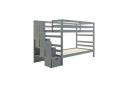 Luxo Furniture Galla Timber Bunk Bed with Storage Staircase