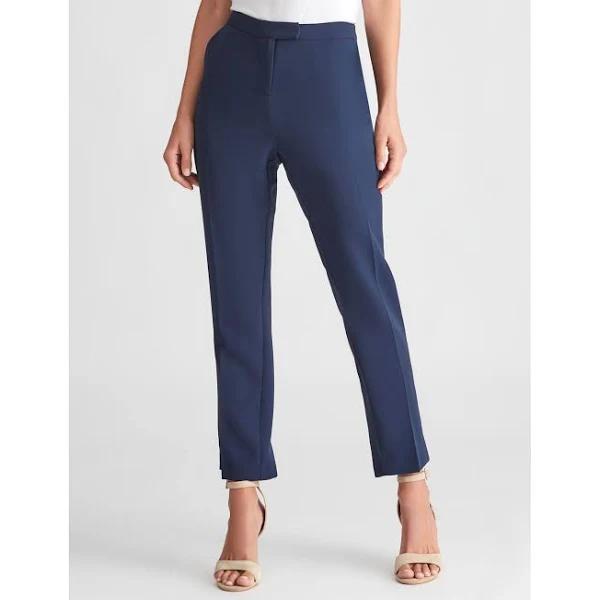 Liz Jordan Woven Tailored Pant - Size 08 - Womens - Navy Blazer