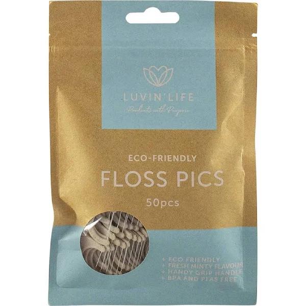 Luvin Life Floss Picks Eco-friendly - 12x50pcs