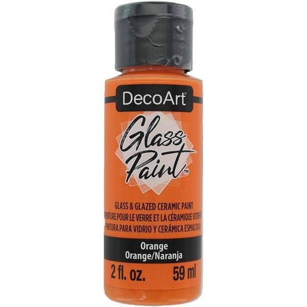 DecoArt Glass Paint 2oz - Orange