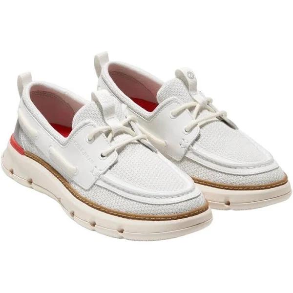 Cole Haan Mens 4.ZeroGrand Regatta Boat Shoes White 6 UK Mixed Mens Boat Shoes