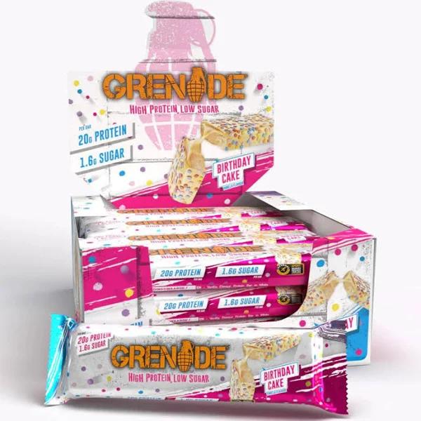 Grenade Carb Killa High Protein Bar 12 x 60g, Birthday Cake