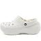 Crocs Women's Classic Platform Lined Clog; White, W9