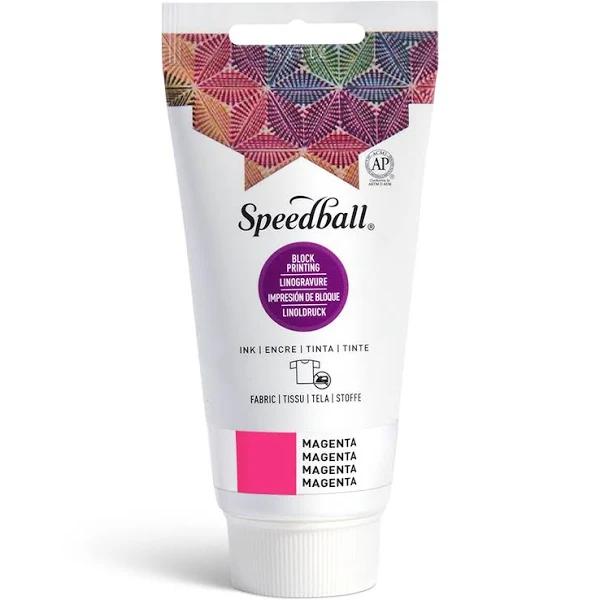 Speedball : Fabric Block Printing Ink : 75ml : Magenta