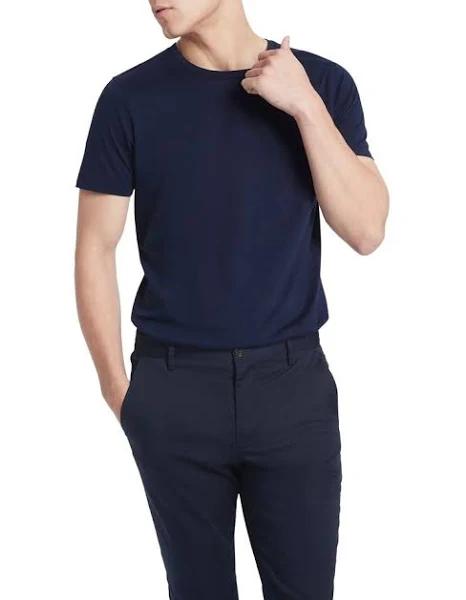 Marcs Men Brando Pima Tee in Navy, Size S